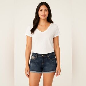 JZ Premium Denim Shorts Embellished Size 7